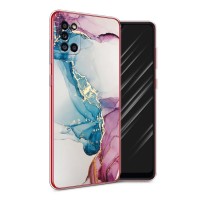 Силиконовый чехол "Розовые разводы рисунок" на Samsung Galaxy A31 / Самсунг А31
