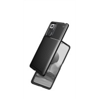 Чехол противоударный Carbon для Xiaomi Redmi Note 10 Pro черный